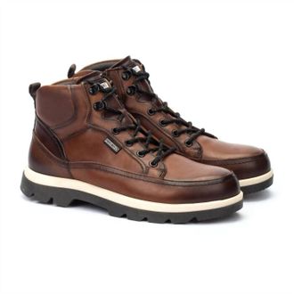 Pikolinos MenS Lace-Up Ankle Boots In Cuero