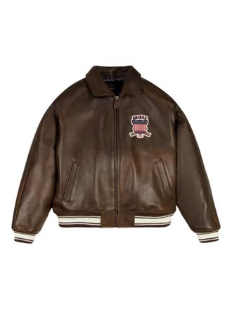 Avirex embroidered jacket - Brown