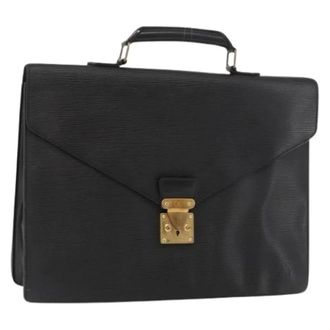 Louis Vuitton Pre-owned Handbags, female, Black, Size: ONE SIZE Pre-owned Vintage Business Bag