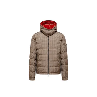 Moncler Jonage Reversible Hooded Short Down Jacket Brown Size 0