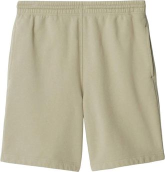 Burberry Equestrian Knight Design Cotton Shorts, Size Medium