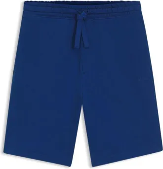 HUGO BOSS Cotton-terry shorts with logo print