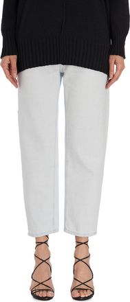 Dondup Womens Pantalone In Denim Carrie - Light Grey Cotton - Size 27 (Waist)