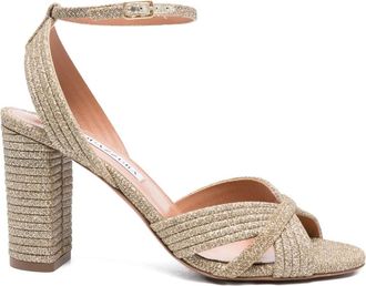 Aquazzura 90 mm Very Sundance sandalen met enkelbandje - Goud