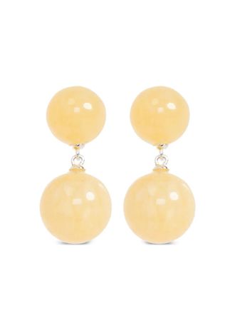 LI&Eacute; STUDIO Orecchini Hannah con doppia sfera - Toni neutri