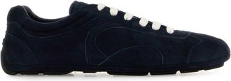 Prada Dark Blue Suede Sneakers