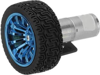 OEM Motorreductor 25ga370 Cc 6 V 130 Rpm Con Soporte De Montaje Y Rueda