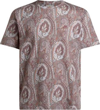 Etro Floral Paisley Cotton T-shirt