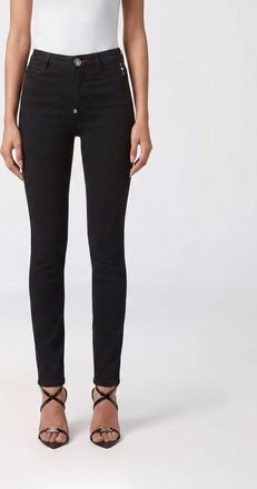 Philipp Plein Jeans skinny a vita alta in denim stretch a cinque tasche