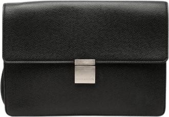 Louis Vuitton Pre-owned Selenga Clutch - Dames - Vintage Clutch - Zwart - ONE Size - Vintage