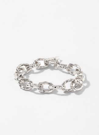 Pilgrim Womens Oval wavy link chain bracelet Exclusive Simons x Pilgrim collection