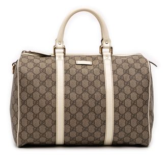 Gucci Pre-owned Womens Medium Gg Supreme Joy Boston Bag - Sage Green Textile - One Size