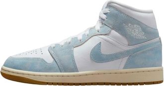 Nike Jordan Air Jordan 1 Mid SE - Heren - Fitnessschoenen - Blauw - 44 1/2 EU - Leer - Fitness