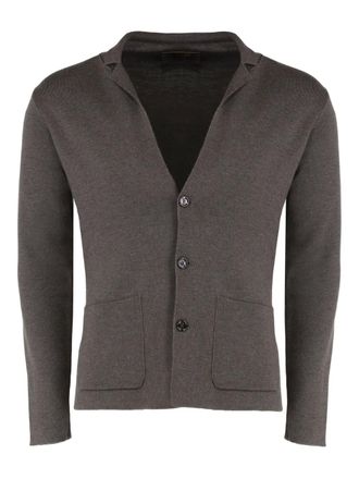 Moorer Levico-CWH button patch-pocket cardigan - men - Fabric - 46 - Brown