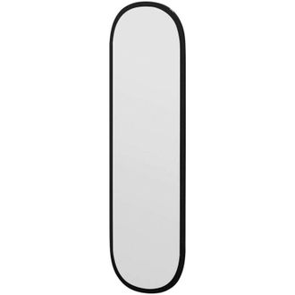 Dmora Specchio Calypso, Specchiera, Articolo darredo a muro, Decorazione con specchio, 40x2h120 cm, Nero, con imballo rinforzato, con imballo rinforzato