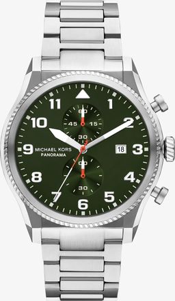 Michael Kors Oversized Panorama Silver-Tone Watch