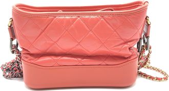 Chanel Red Gabriel Chain Shoulder Womens Bag (Pre-Owned)