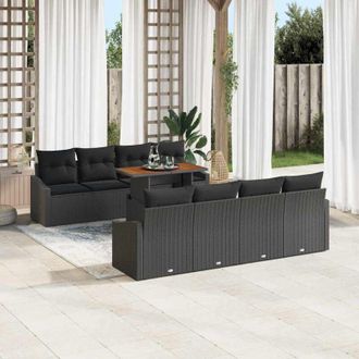 vidaXL Vidaxl - Conjunto De Comedor De Jard&iacute;n Negro, Marr&oacute;n 100 X 55 X 73 Cm