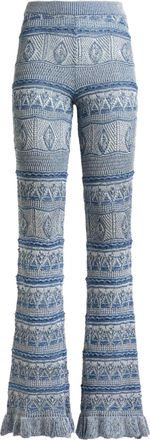 Etro Pantaloni svasati alluncinetto - Blu