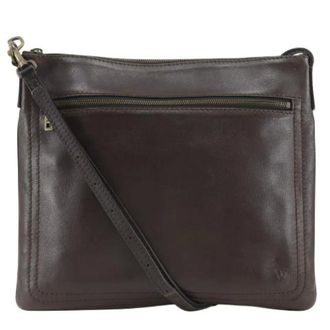 Louis Vuitton Pre-owned Cross Body Bags, male, Brown, Size: ONE SIZE Pre-owned Pochette Chauny MM Leather Shoulder Bag