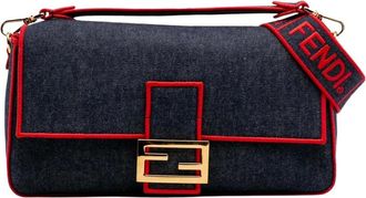 Fendi Pre-owned Borsa a Spalla Elegante in Denim - - Pre-owned - Donna - Blu - ONE SIZE