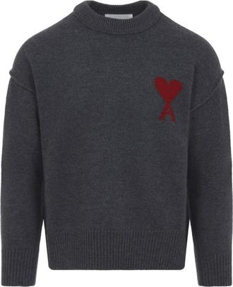 Ami Grey Logo Sweater