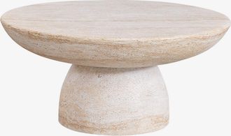 Sklum Mesa De Centro Para Jard&iacute;n Redonda &Oslash;70 Cm En Cemento Zenadia Sklum