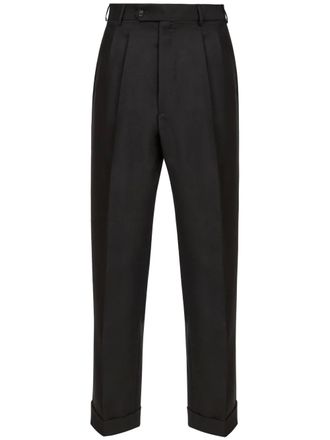 Maison Margiela four-stitch logo tailored trousers - Black