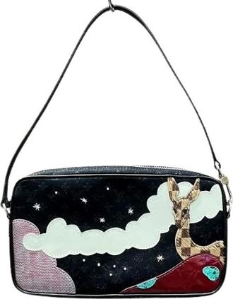 Louis Vuitton Pre-owned Shoulder Bags, female, Multicolor, Size: ONE SIZE Pre-owned Pochette Conte de F&eacute;e Monogram Satin Clutch Bag