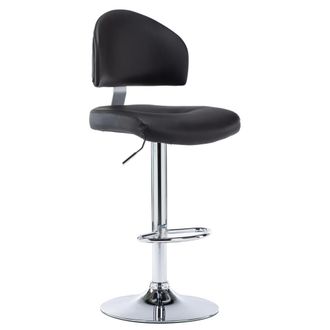 vidaXL Taburete De Cocina Cuero Sint&eacute;tico Negro Vidaxl