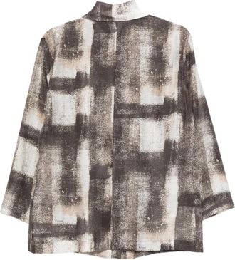Kiton Womens Abstract-Print Shirt Ss26 W