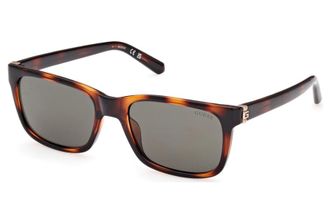 Guess Green Rectangular Mens Sunglasses GU00066 52N 55