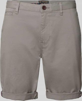 Superdry Regular Fit Shorts mit M&uuml;nztasche in Mittelgrau, Gr&ouml;&szlig;e 28