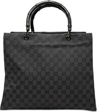 Gucci Pre-owned Gucci GG Canvas Bamboo Handbag Ladies BOY4EJC4TU8D1XH0