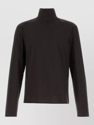 Gucci stretch poplin shirt high collar long sleeves