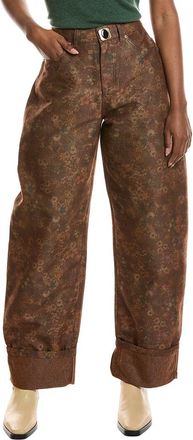 Avec Les Filles Vintage Floral Barrel Leg Jean