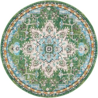 Safavieh Alfombra Verde/Turquesa 201 X 201 cm