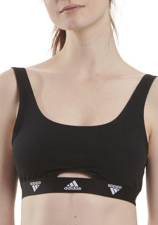 adidas Bralette ADIDAS SPORTSWEAR Active Comfort, Damen, Gr. XL, N-Gr, schwarz (000, schwarz), Single Jersey, Obermaterial: 95% Baumwolle, 5% Elasthan, unifa