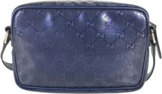 Gucci Pre-owned 201447 Schoudertas - unisex - Vintage Schoudertas - Blauw - ONE Size - Vintage