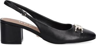 Guess Co buckle block-heel pumps - women - Calf Leather/Calf Leather/Calf Leather - 39 - Black