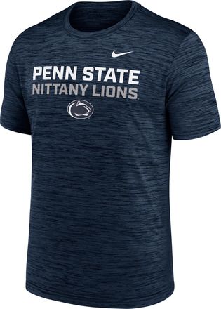 Nike Penn State Campus Center Stack Velocity Nike Mens Dri-FIT College T-Shirt in Blue | NKPQ41SPSN-907