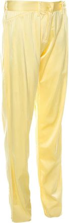 Blumarine Zijden broek met rits - Geel
