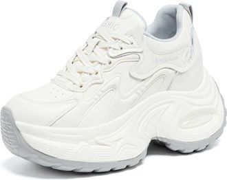 Generic Womens Fashion Increase Height Wedge Shoes Breathable Casual Invisible Platform Walking Sneakers,Blue,2.5 UK