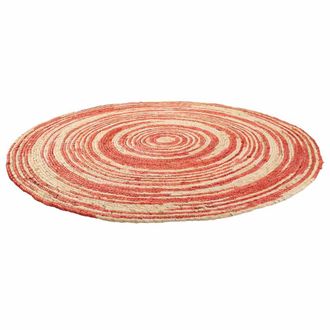 Wanderlust Deco Wanderlust Deco - Alfombra Redonda De Yute Color Marr&oacute;n D120x1