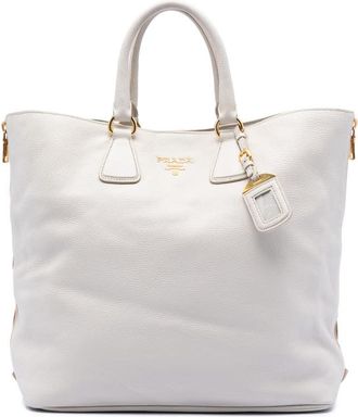 Prada Pre-owned Prada Vitello Daino Side Zip Open Convertible Tote Ladies 8K60Z0QCXGY7B85Y