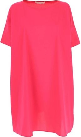 Liviana Conti Fel Heldere Fuchsia Cape - Dames - Ponchos - Roze - L - Wol - Jassen
