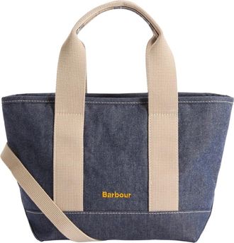 Barbour Mini Mya Denim Tote - Dames - Shoppers - Blauw - ONE Size - Denim - Tassen