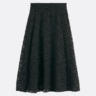 La Redoute Collections Lange, uitlopende rok van used voile