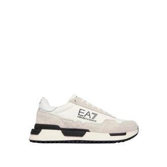 Emporio Armani Vintage Sneakers - Heren - Sneakers - Wit - 45 1/3 EU - Leer - Schoenen