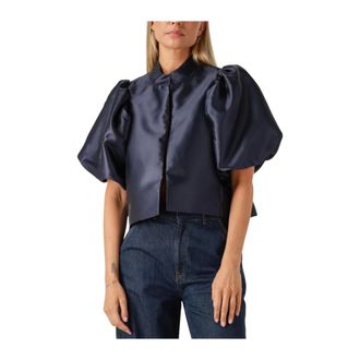 Kudibal Copenhagen Dames, Blouses & Shirts, Blauw, Maat: M Wol